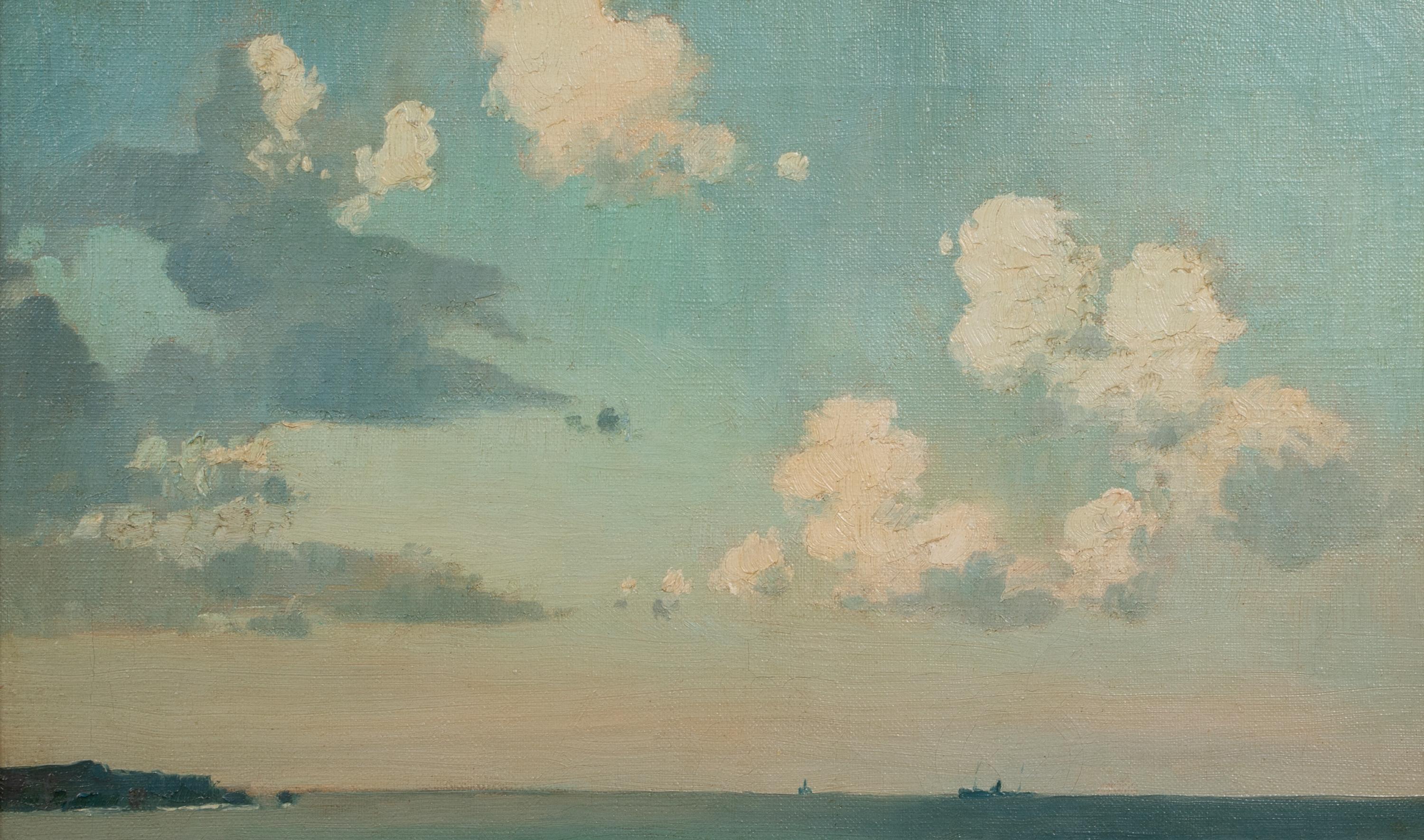 Paysage marin, 19e siècle  Attribué à William Page Atkinson WELLS (1872-1923) en vente 3