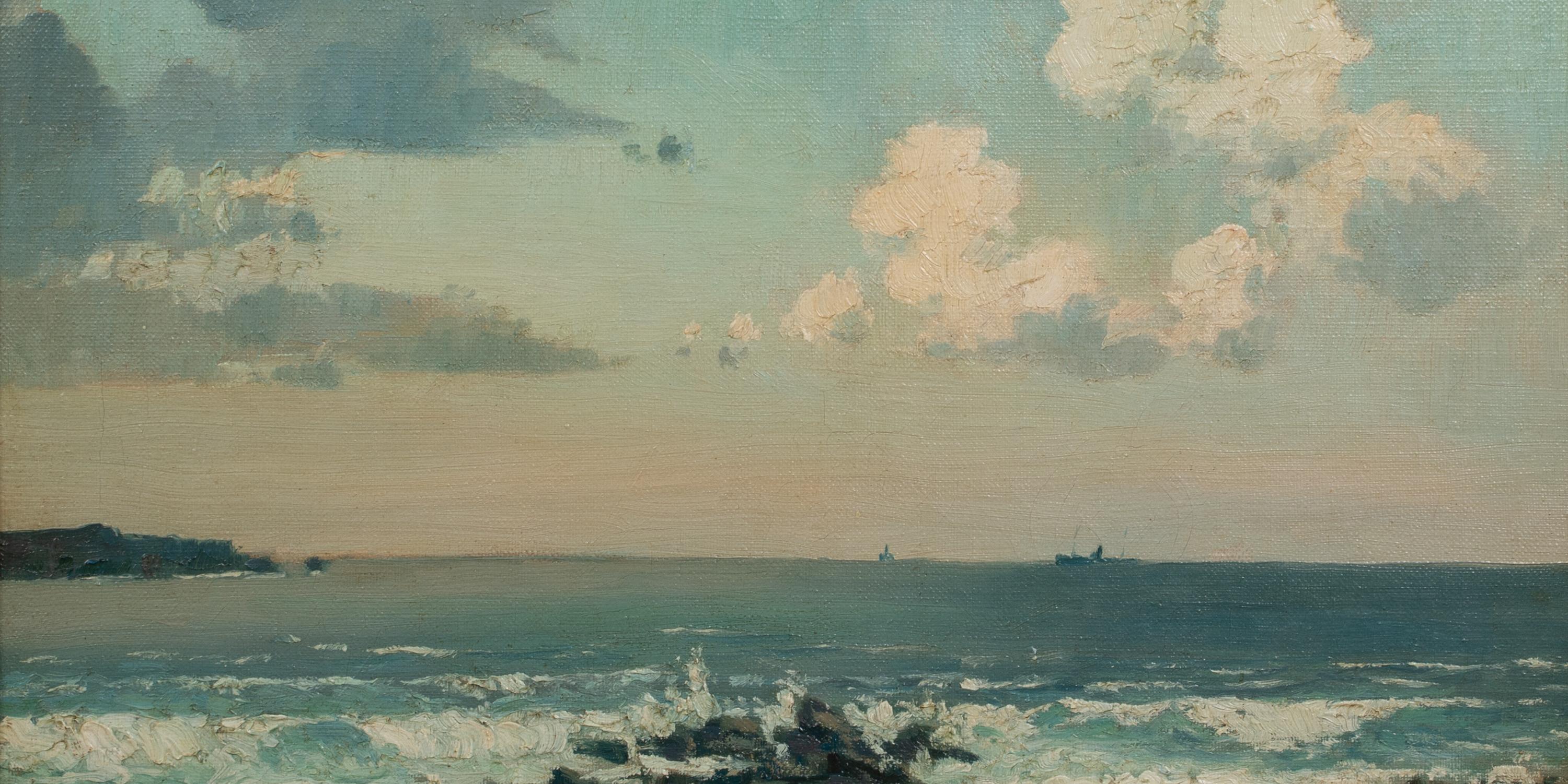 Paysage marin, 19e siècle  Attribué à William Page Atkinson WELLS (1872-1923) en vente 5