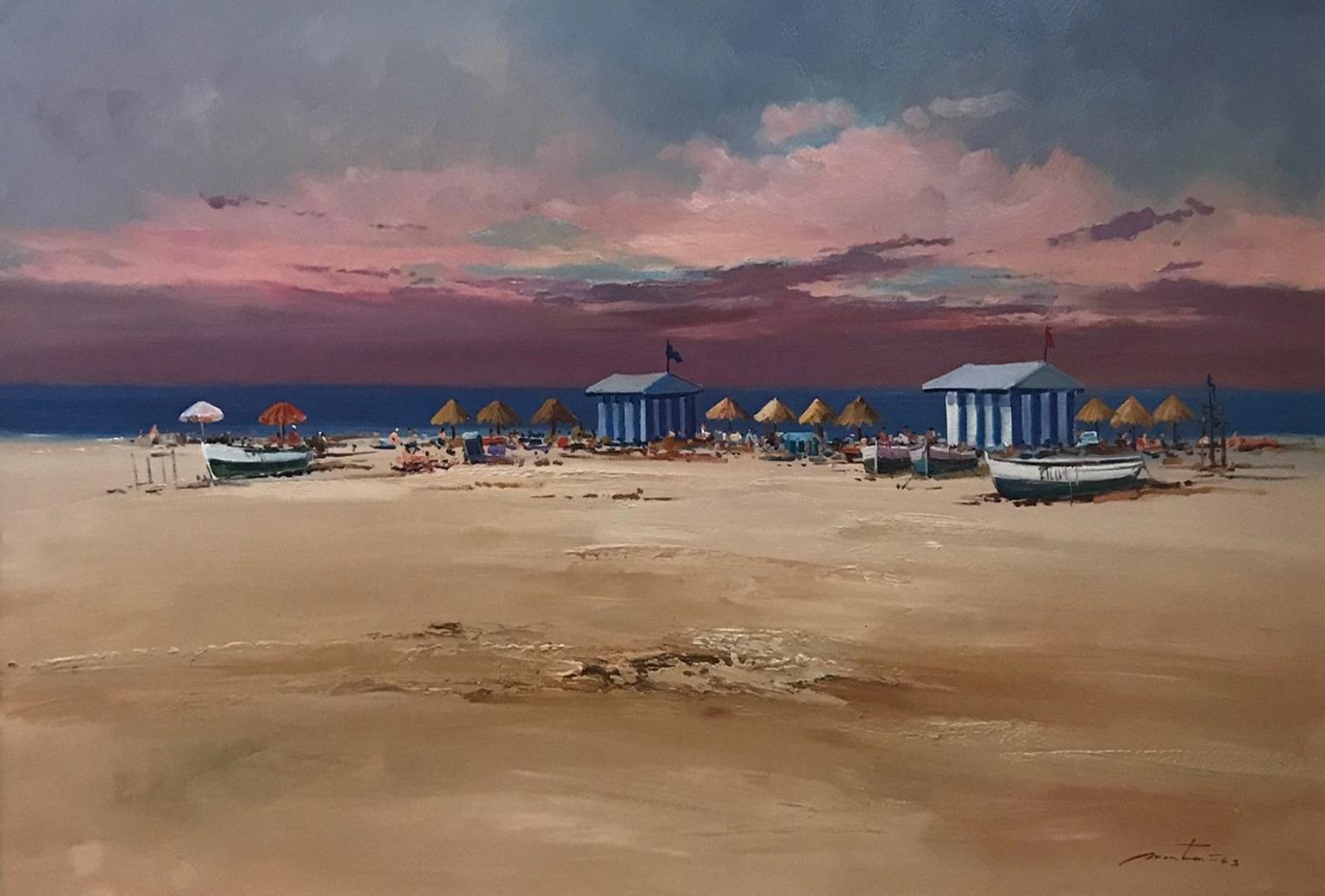 Unknown Landscape Painting - SEASCAPE, LANDSCAPE, BEACH