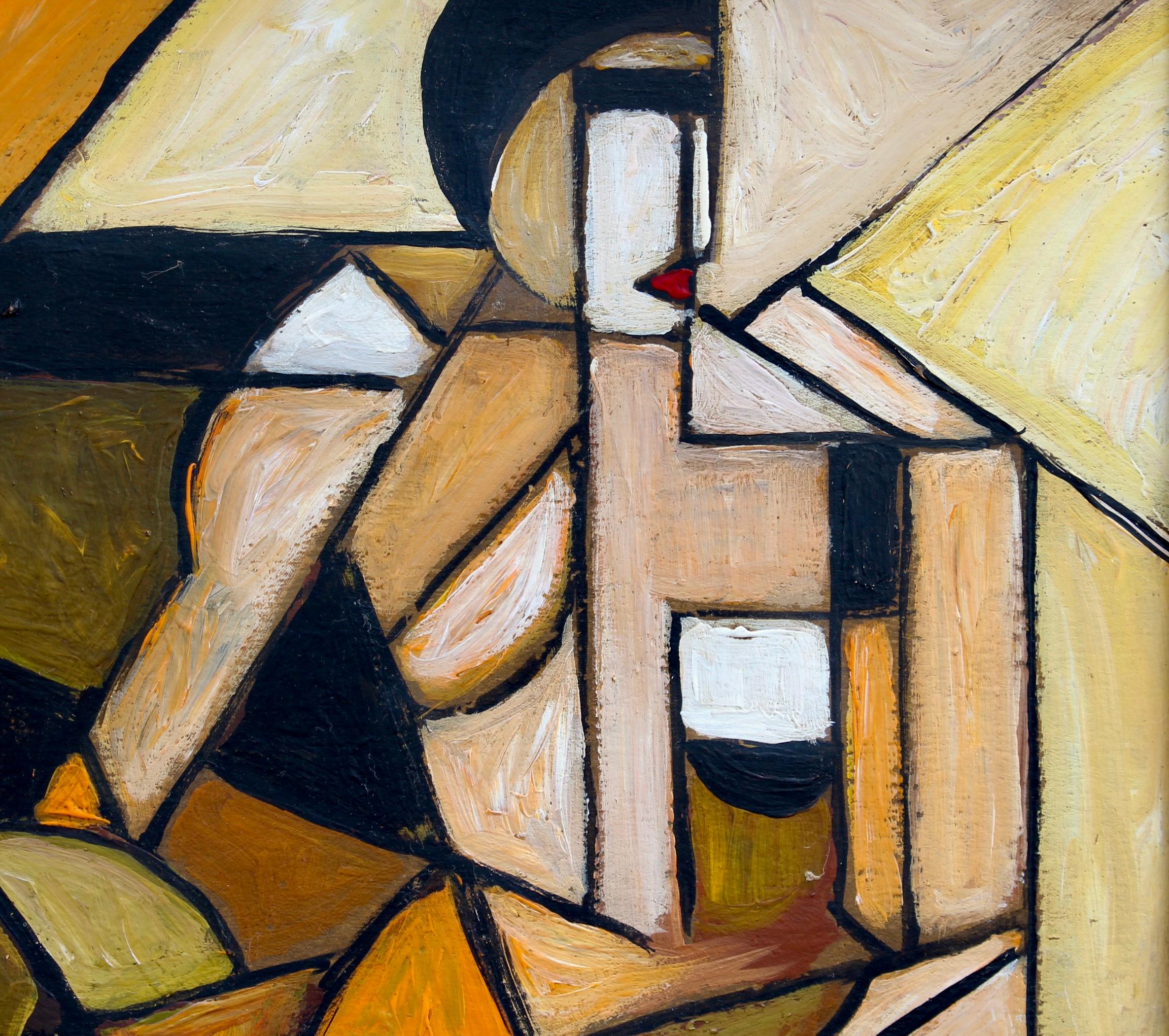 Nudo astratto seduto