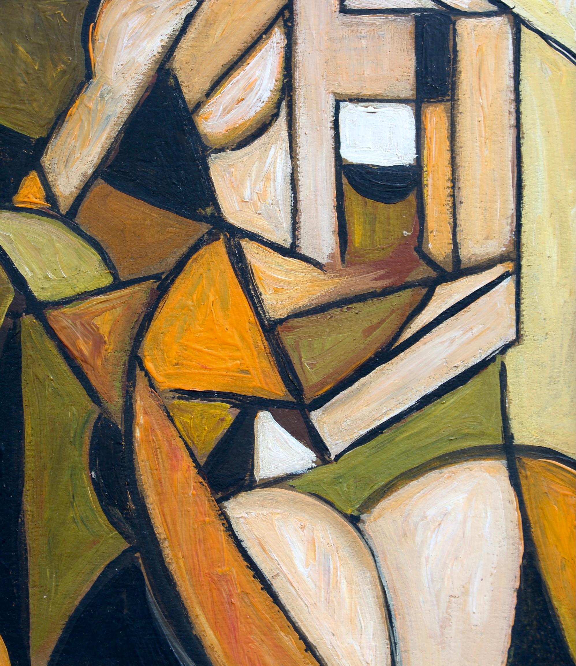 Nudo astratto seduto