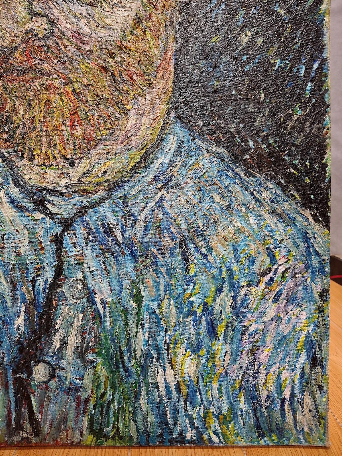 Self-Portrait nach Van Gogh, von Henrico (Richio) Galvez im Angebot 1