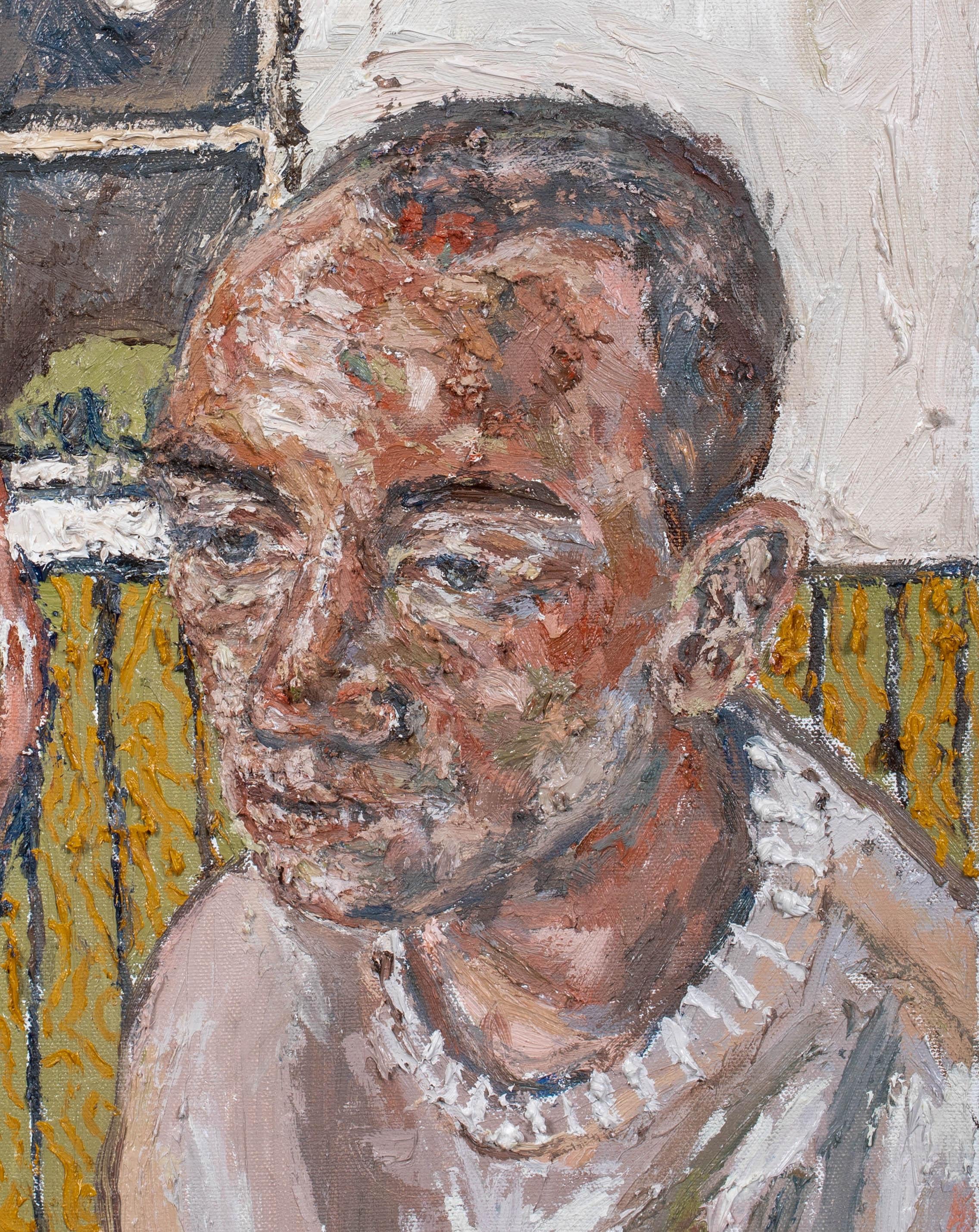 Autoportrait d'un artiste

École d'anglais

Autoportrait de l'école anglaise du 20e siècle d'un artiste dans un intérieur, huile sur toile. Étude de bonne qualité et de bonne condition avec un empâtement lourd et un traitement exceptionnel de la