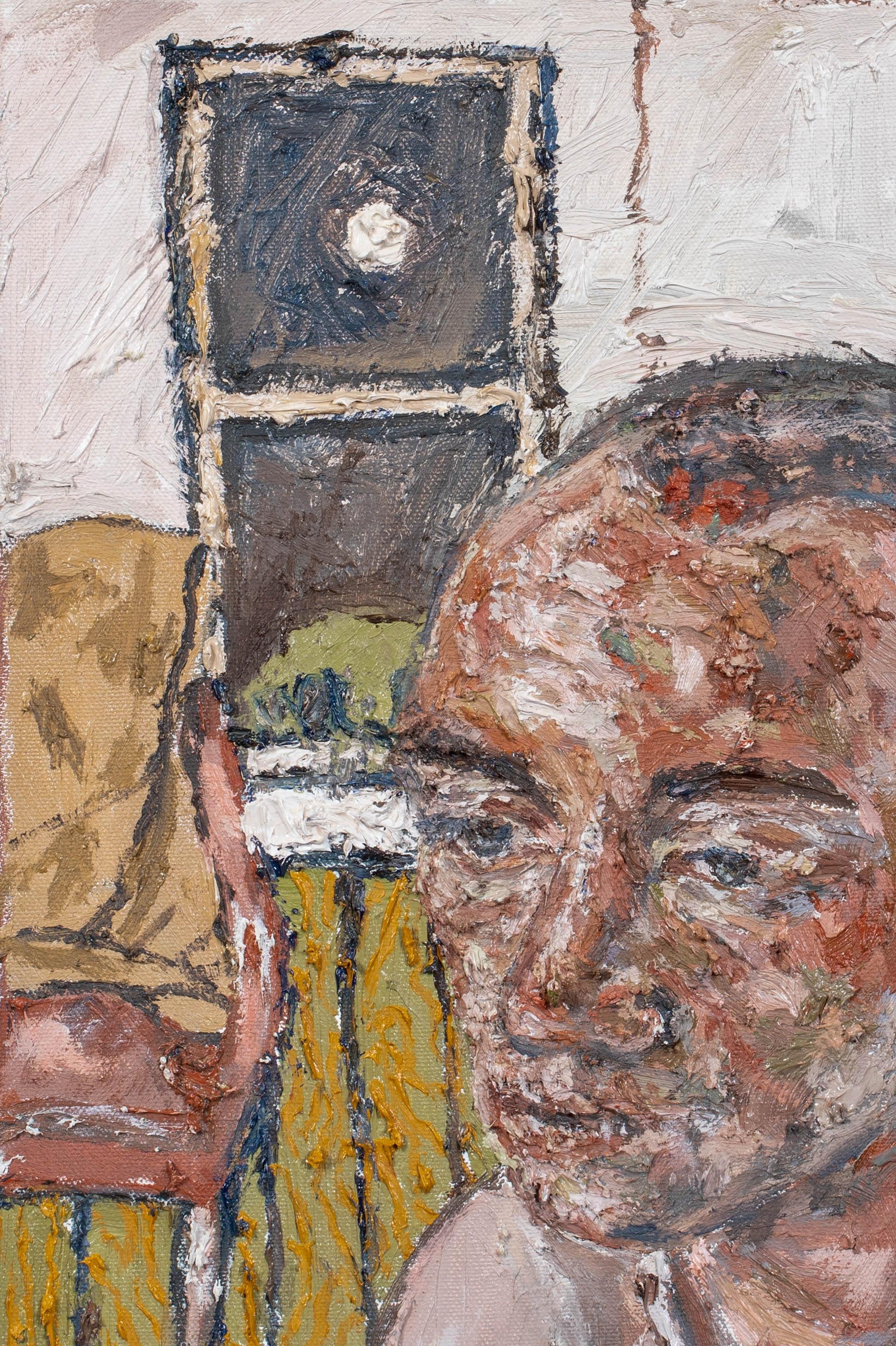 Portrait autoportrait d'un artiste  École d'anglais  École anglaise du 20e siècle 1
