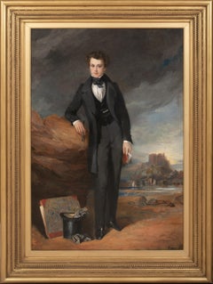 Self Portrait Of Thomas A. Woolnoth, The Rhine, 19th Century