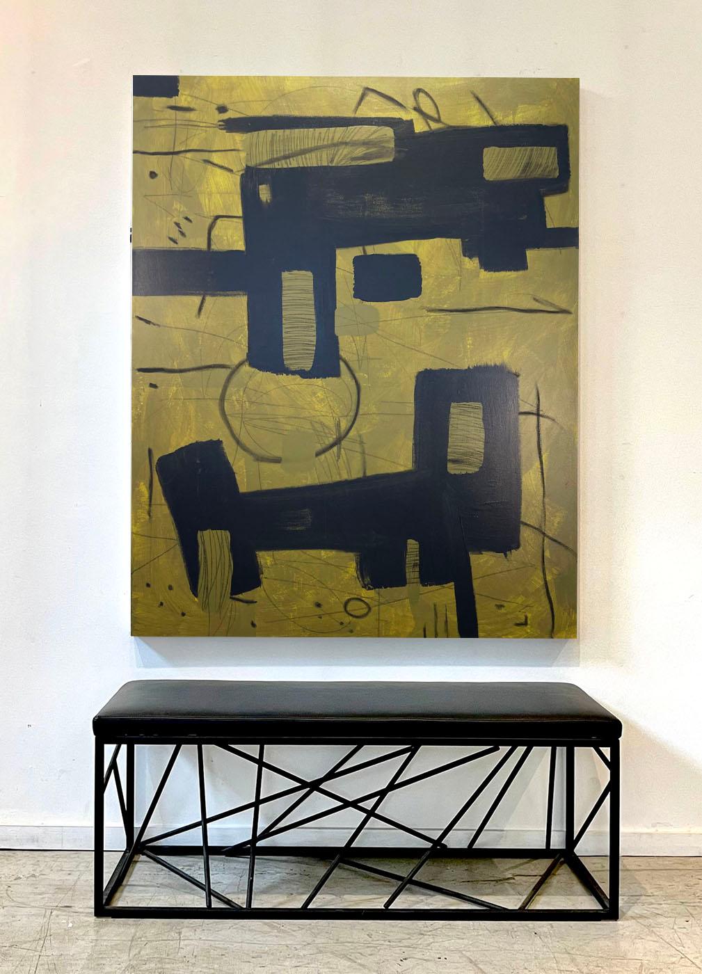 Separated By A Line by Murray Duncan, 2024
Mix media on canvas
Size 60