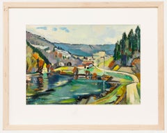 Serge Voisard (1913-1996) - 1962 Oil, Lakeside Path