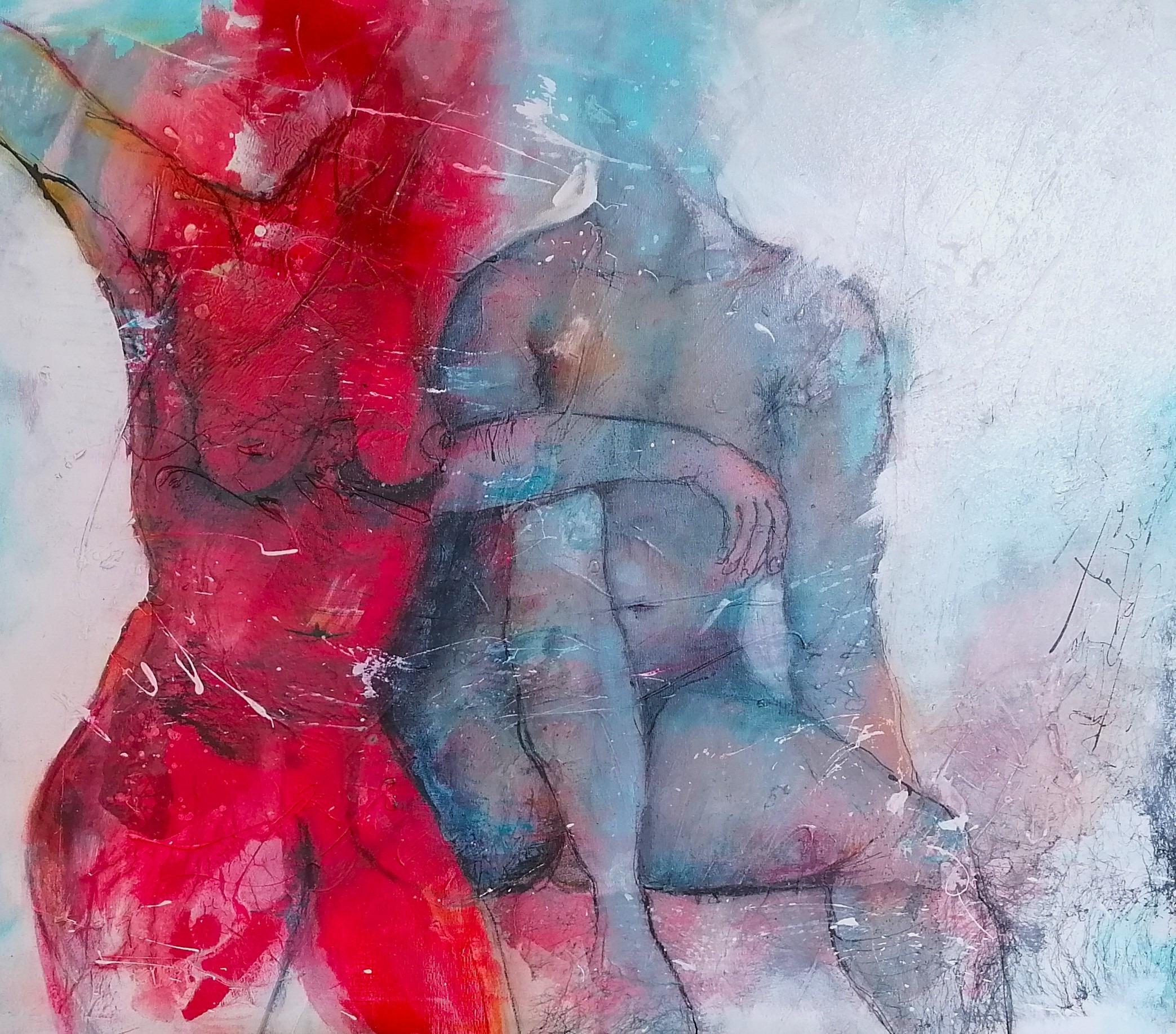 Series Nude No. 1 by Eva Munk - Painting by Unknown