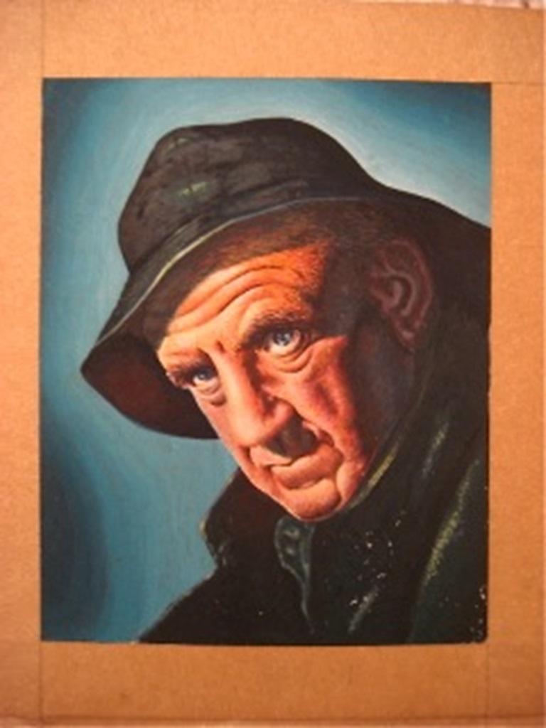Hombre serio - Painting de Unknown