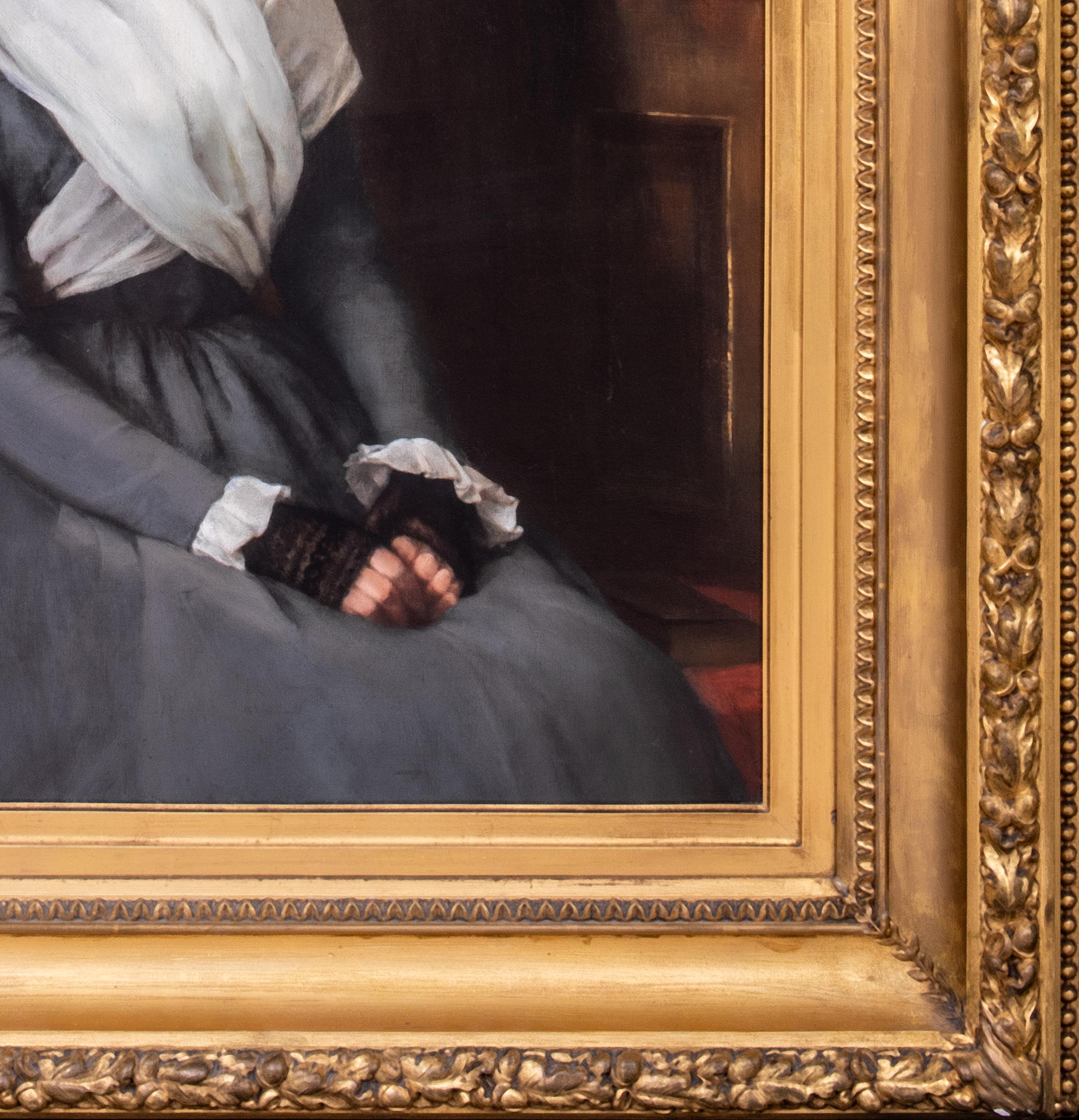 „Sermonzeit“, 19. Jahrhundert

von Annie Sherrif (1850-1888)

Großes irisches Porträt einer Dame aus dem 19. Jahrhundert in Öl auf Leinwand von Annie Sheriff, die vor dem Kirchgang sitzt. Ausgezeichnete Qualität und Zustand intime Porträt der Dame