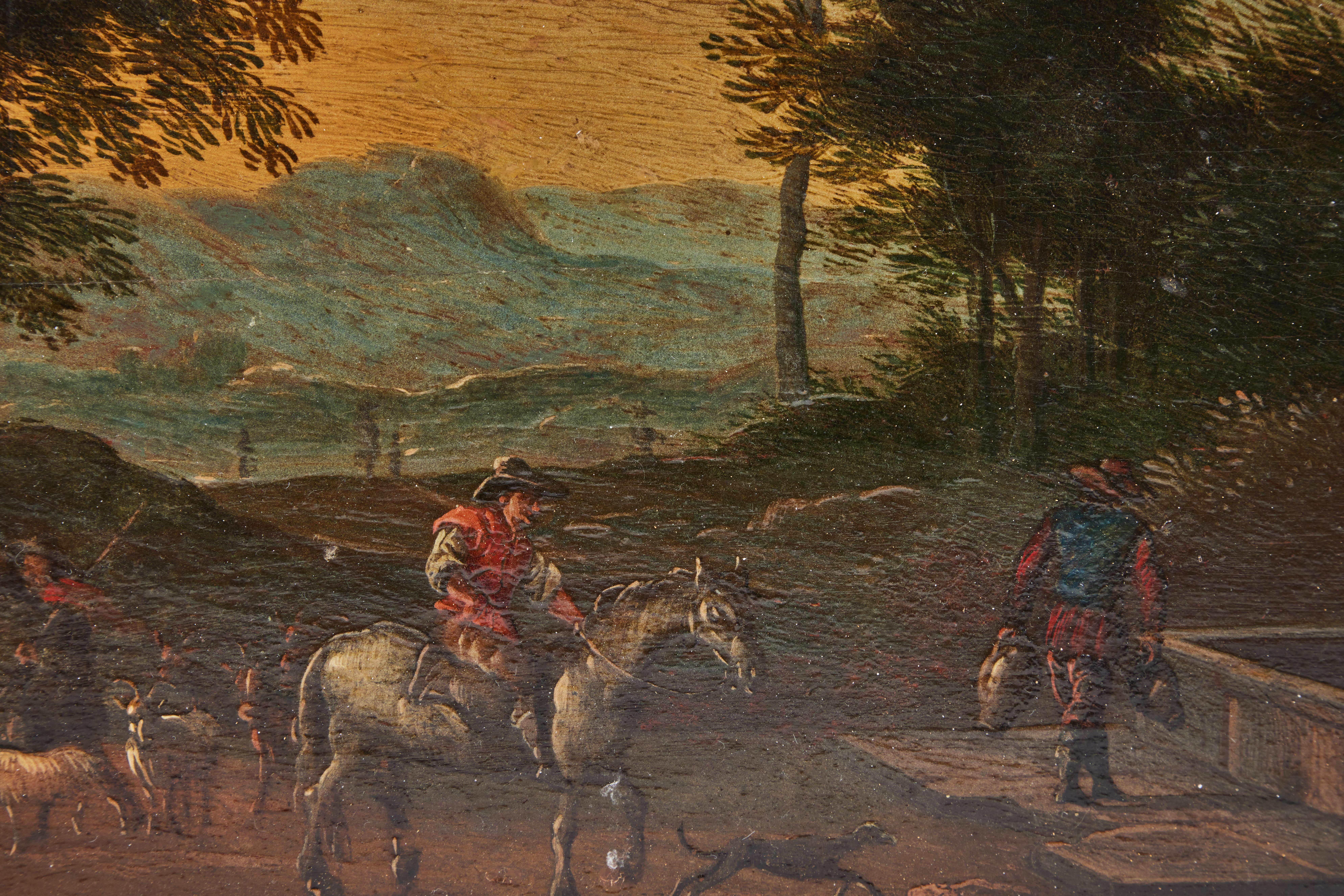 Ensemble de 4 peintures de paysage Capriccio en vente 7