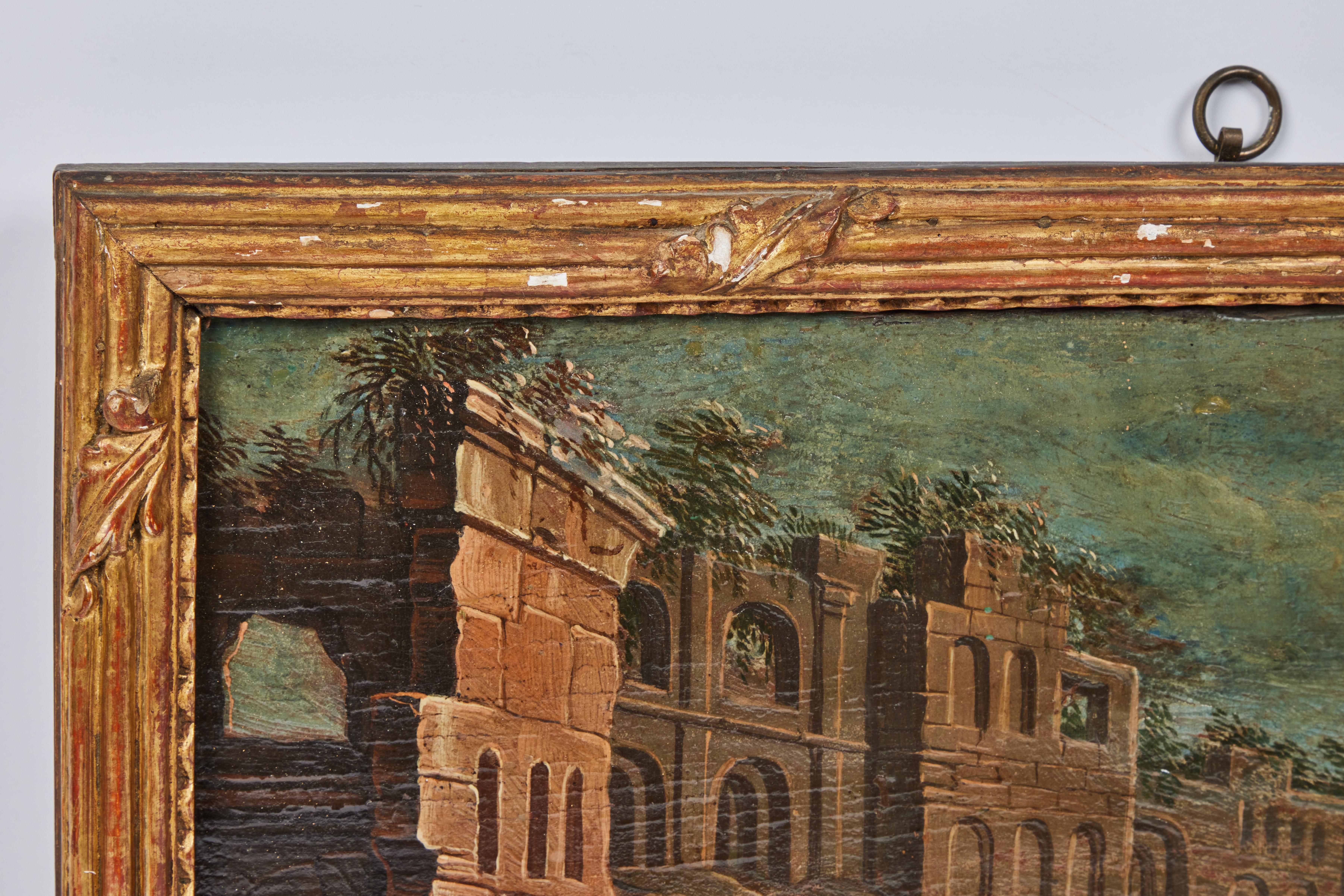 Ensemble de 4 peintures de paysage Capriccio en vente 8