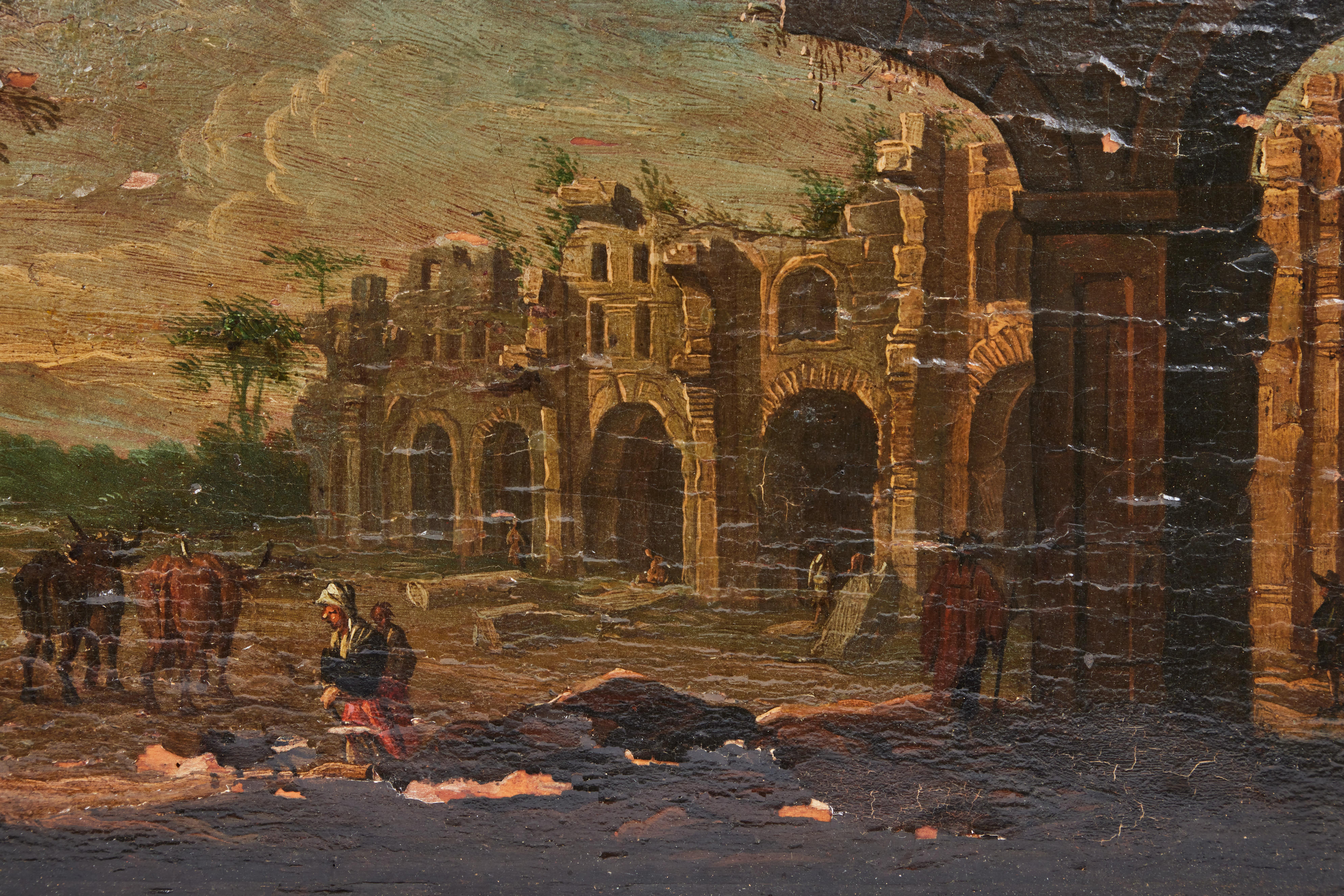 Ensemble de 4 peintures de paysage Capriccio en vente 1