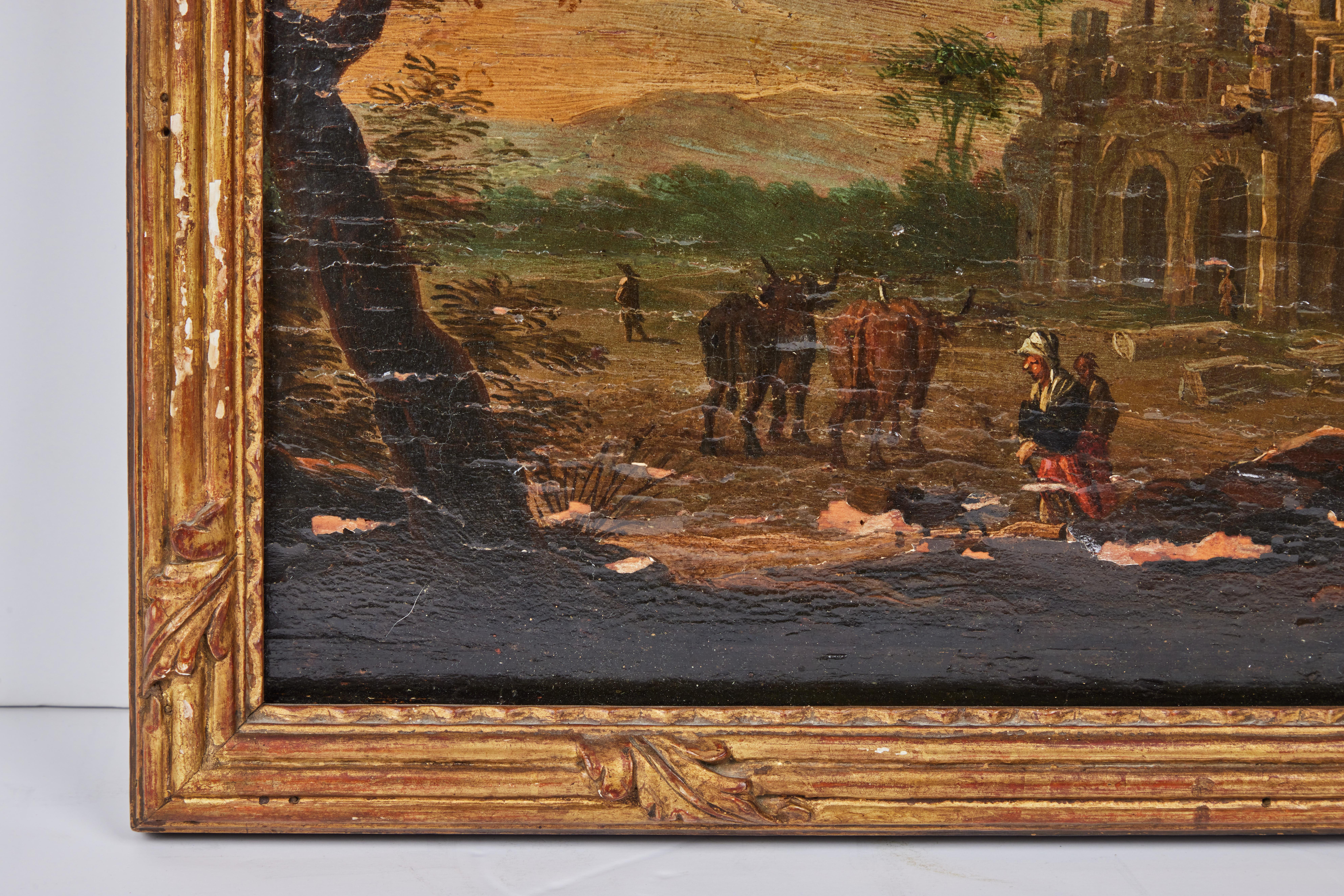 Ensemble de 4 peintures de paysage Capriccio en vente 2