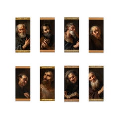 Conjunto de Ocho Apóstoles, Retrato de Hombres, Estudios de Cabezas, Escuela Flamenca, Van Dyck