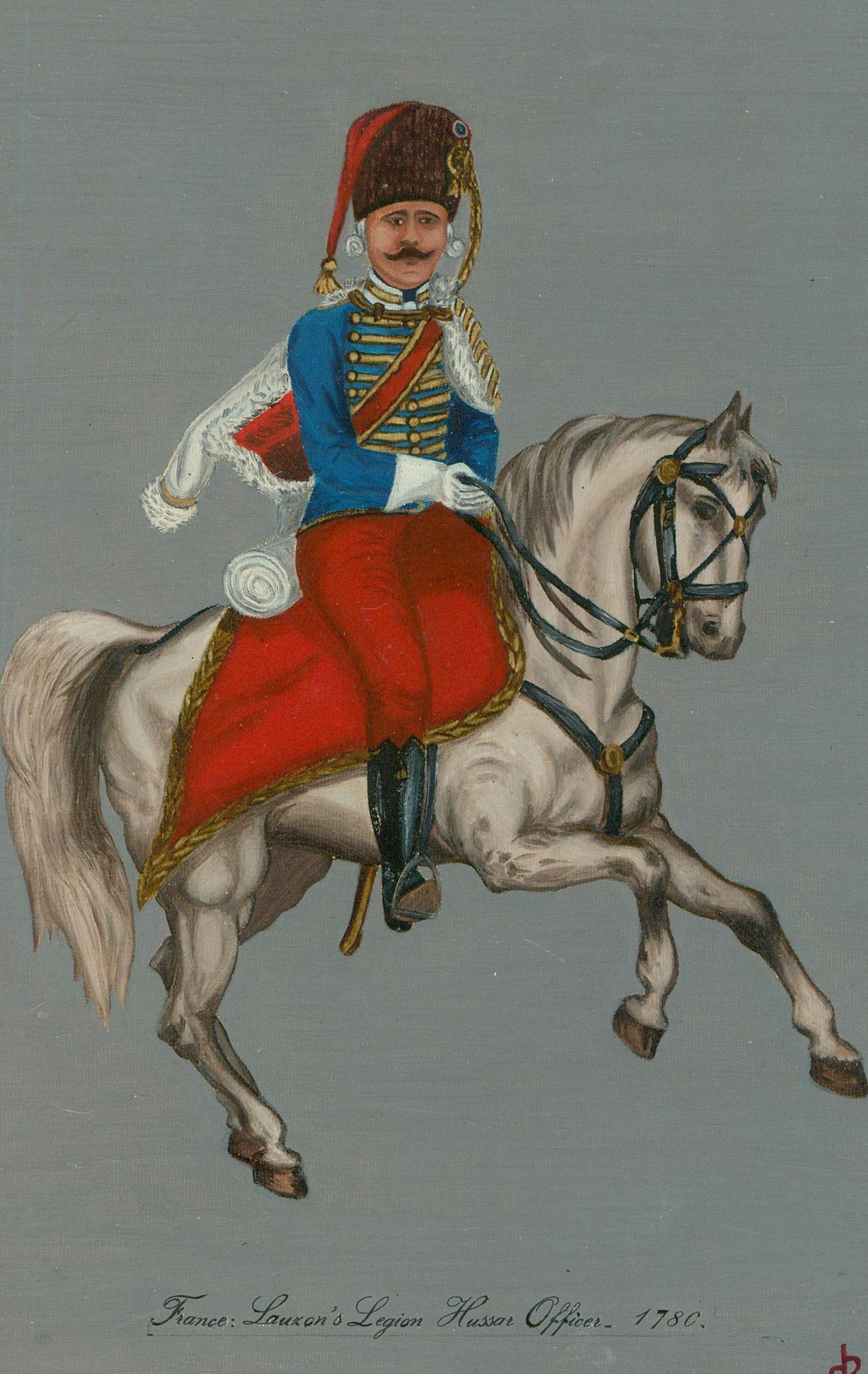 Set di quattro olii della metà del XX secolo - Figure militari a cavallo 2