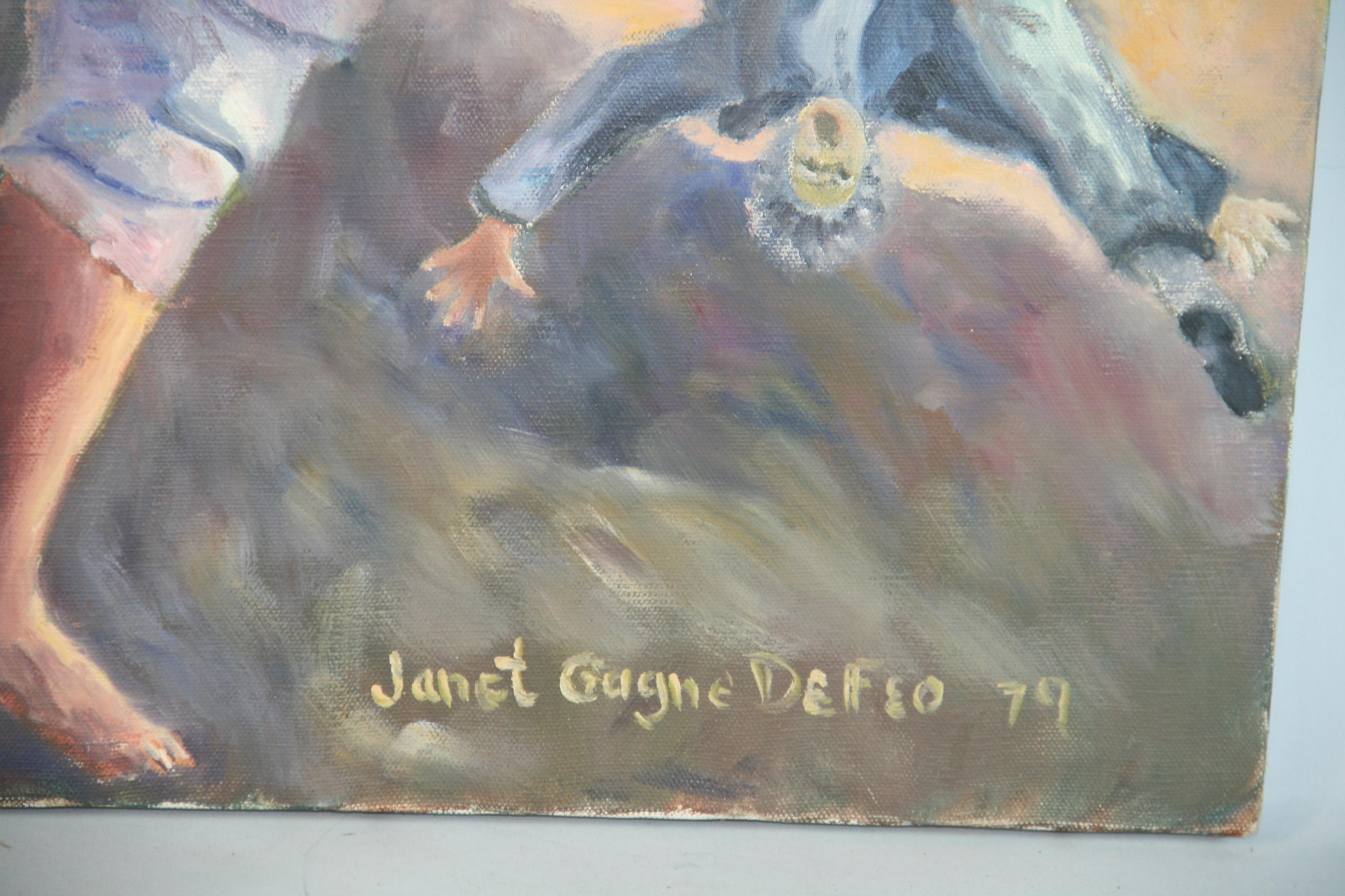 Surreal Figure Sewing The Seeds Of Life by Janet G DeFeo 79 For Sale 3