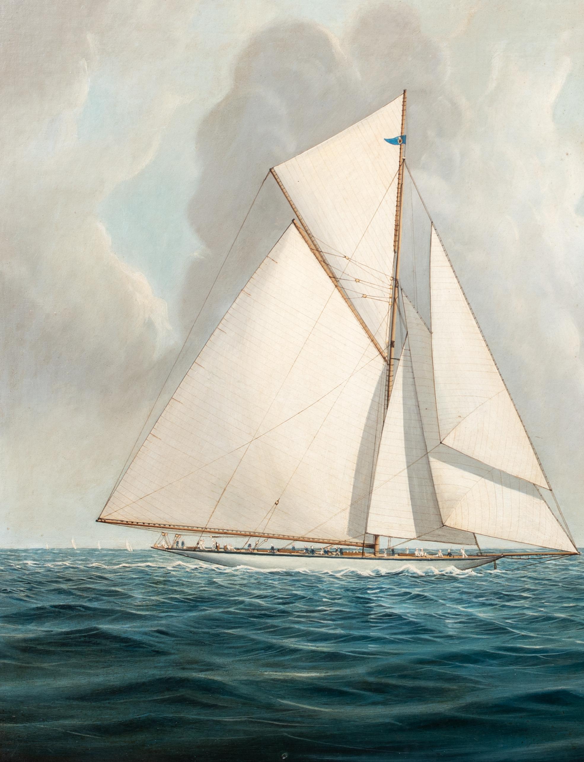 Shamrock III verfolgt die Reliance, 1903 America's Cup Yacht Race, New York, USA im Angebot 6