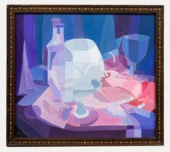 Vintage Sheila Angus  - Framed 20th Century Oil, Fractured Light