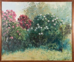 Sheila R. Michalski - Signed & Framed 1968 Oil, Rhododendron