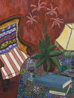 Shiela - Double Sided 2003 Acrylic, Red Interior with Orchid