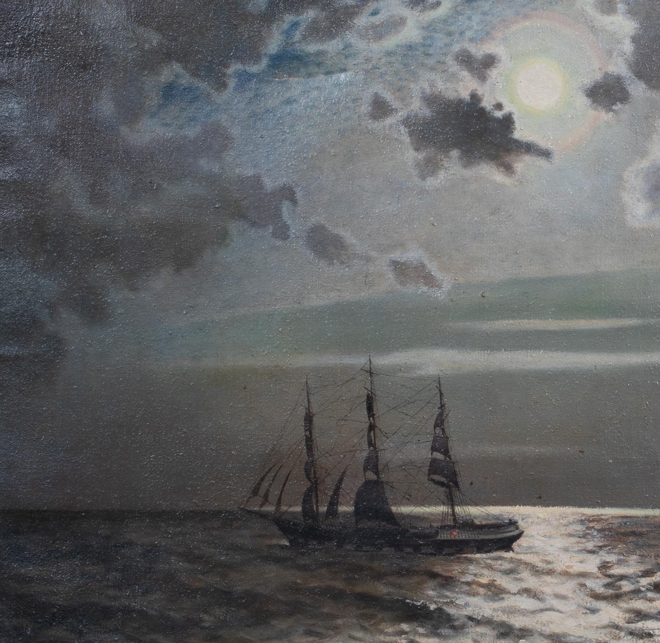 moonlit ship