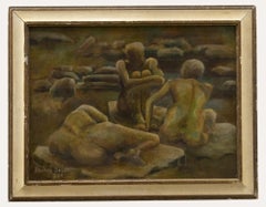 Shirley Smith - Framed 20th Century Oil, Surrealist Life Study