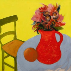 Sian Roberts - Contemporary Oil, Vase of Flowers on a Table