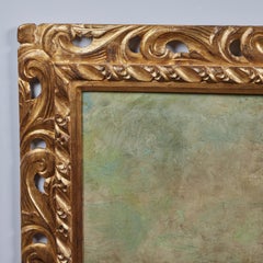 Sicilian Boats in Harbor Oil on Canvas