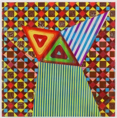 Signal, Acrylic and Airbrush on Canvas Painting by Alex Blau, 2019