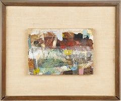 Signed Abstract Expressionist Original Oil Painting Mid Century New York School