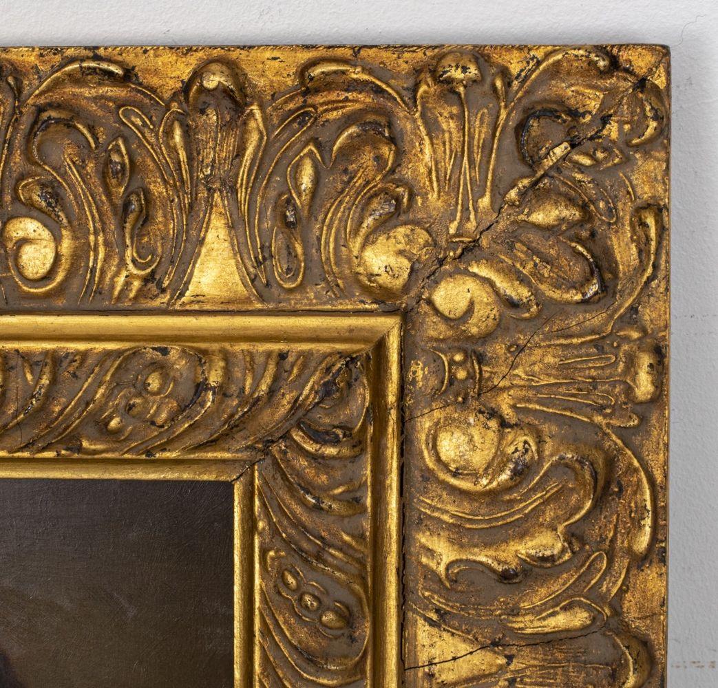 American School, Portrait of a Girl, Oil on Panel, signed 