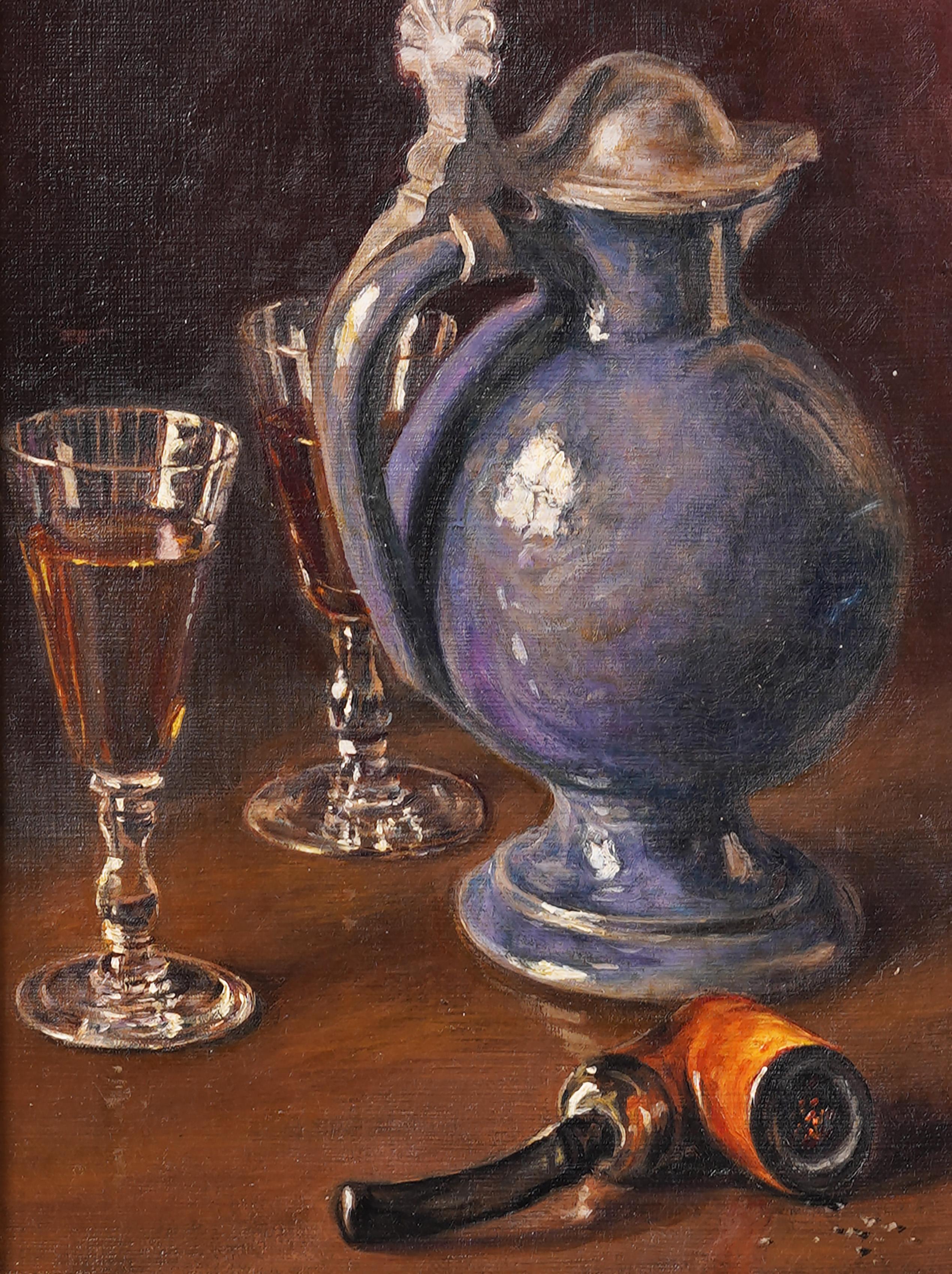 Antiguo óleo americano. Óleo sobre lienzo. Firmado. Enmarcado. Mide 21 por 25 pulgadas en total y 14,5 por 18,5 pintando solo.