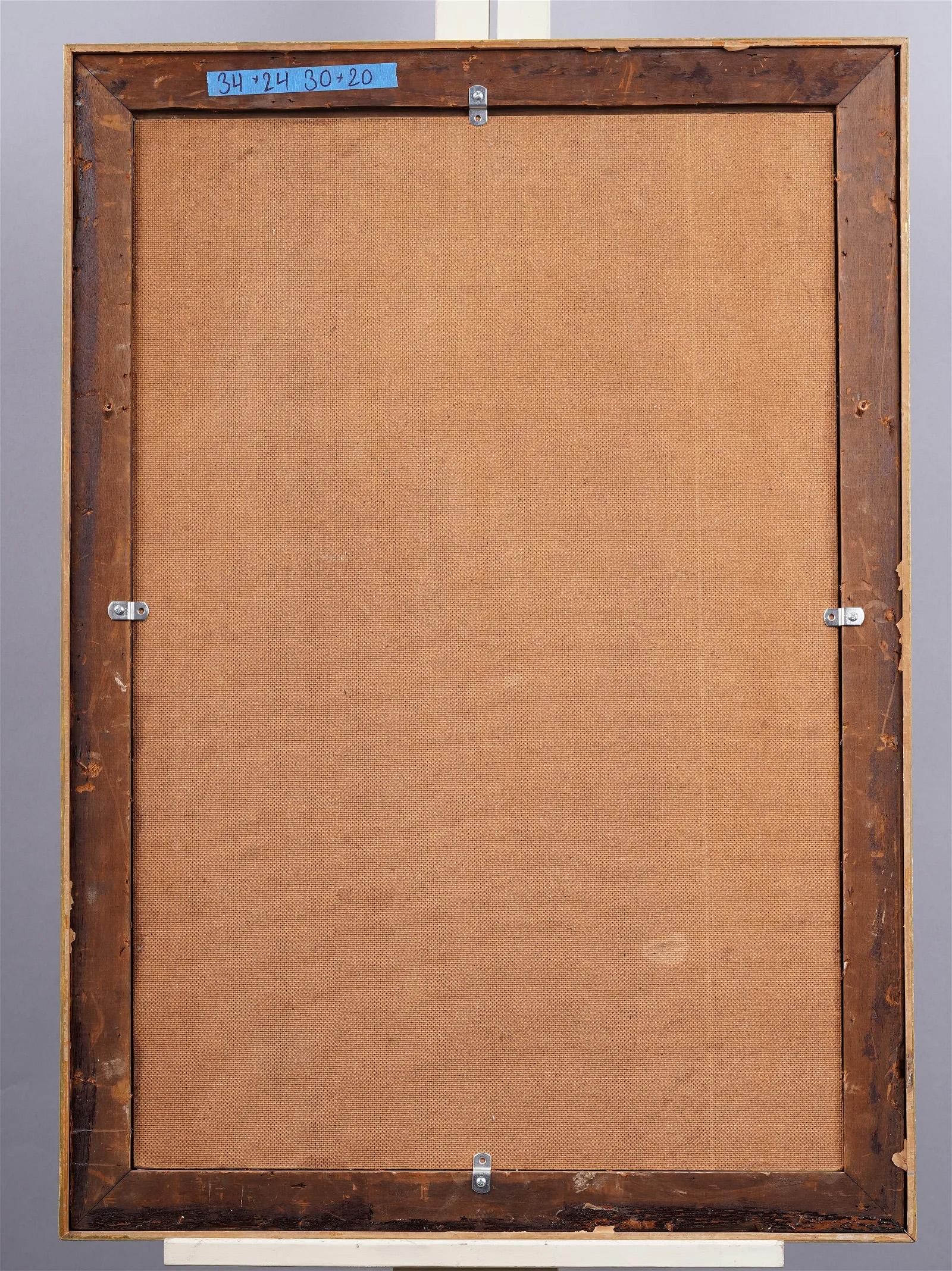 Pintura al óleo firmada Finamente pintada Siglo XIX Antigua pintura al óleo italiana firmada Venecia 4