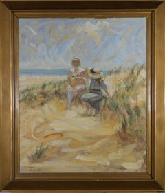 Signed & Framed Mid 20th Century Oil - In the Sand Dunes
