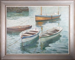 Signed & Framed Mid 20th Century Oil - Quiet Harbour
