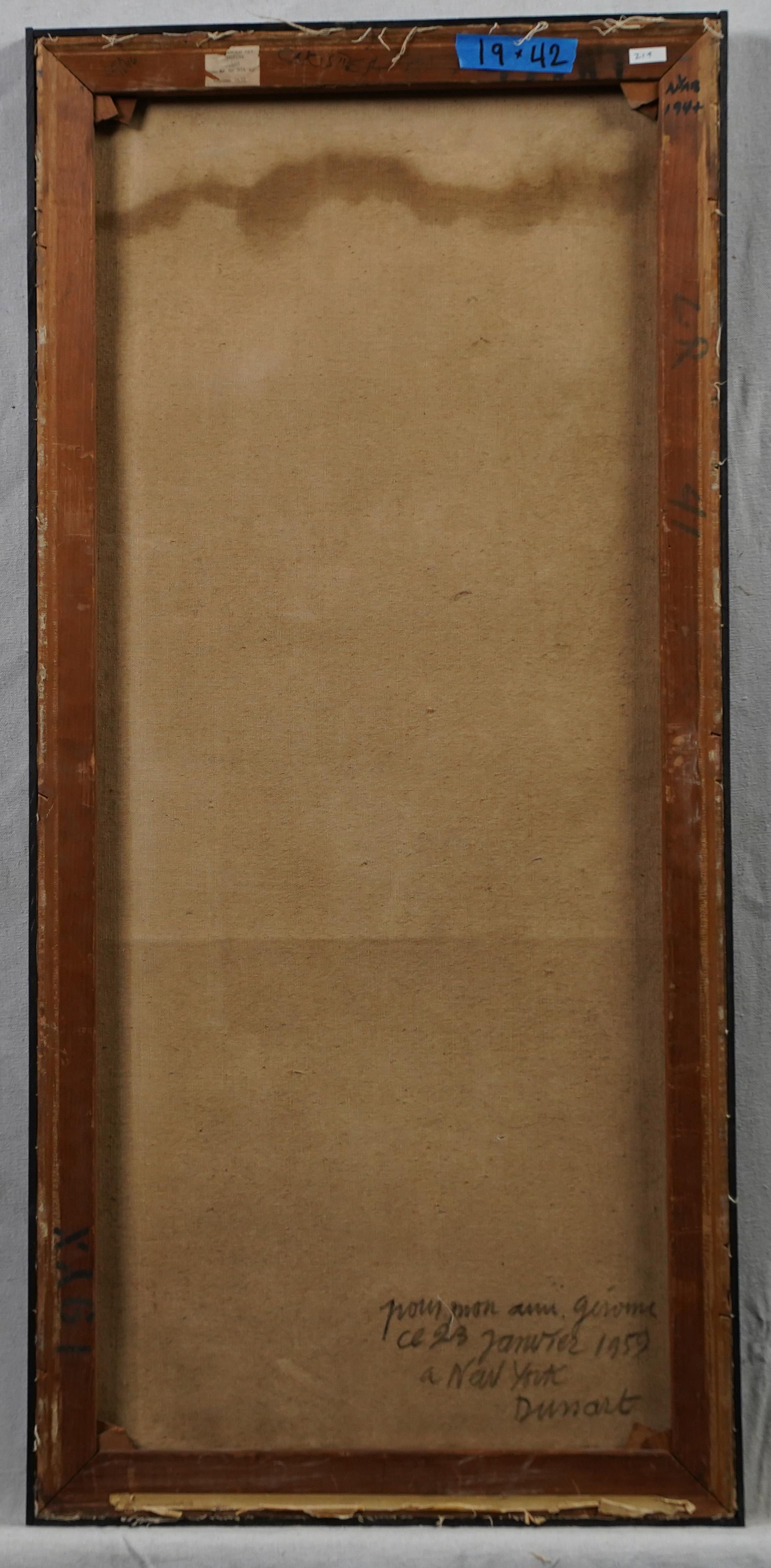 Quadro originale cubista francese firmato e incorniciato 3