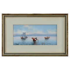 Signed Italian Period Painting Neapolitan Landscape