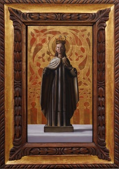 Signed Super Realist American School Vintage Framed Royal Portrait Oil Painting