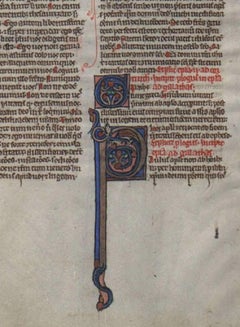 Signs of an Apostle - 1250 Latin Medieval Bible Manuscript - pen ink religious