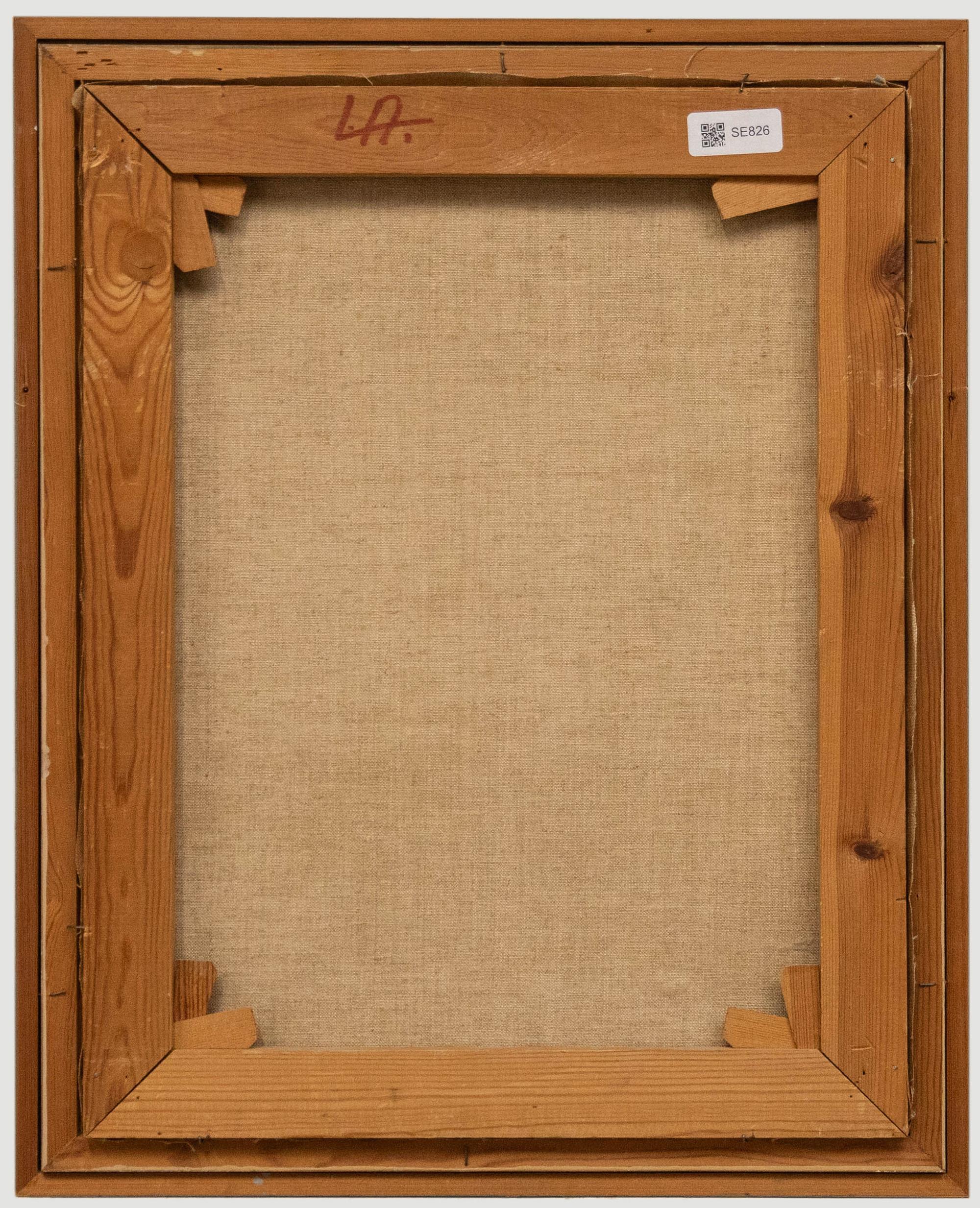 Signed and dated to the lower right. Presented in a wooden frame. On canvas.