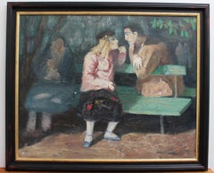 'The Lovers on the Park Bench', French School