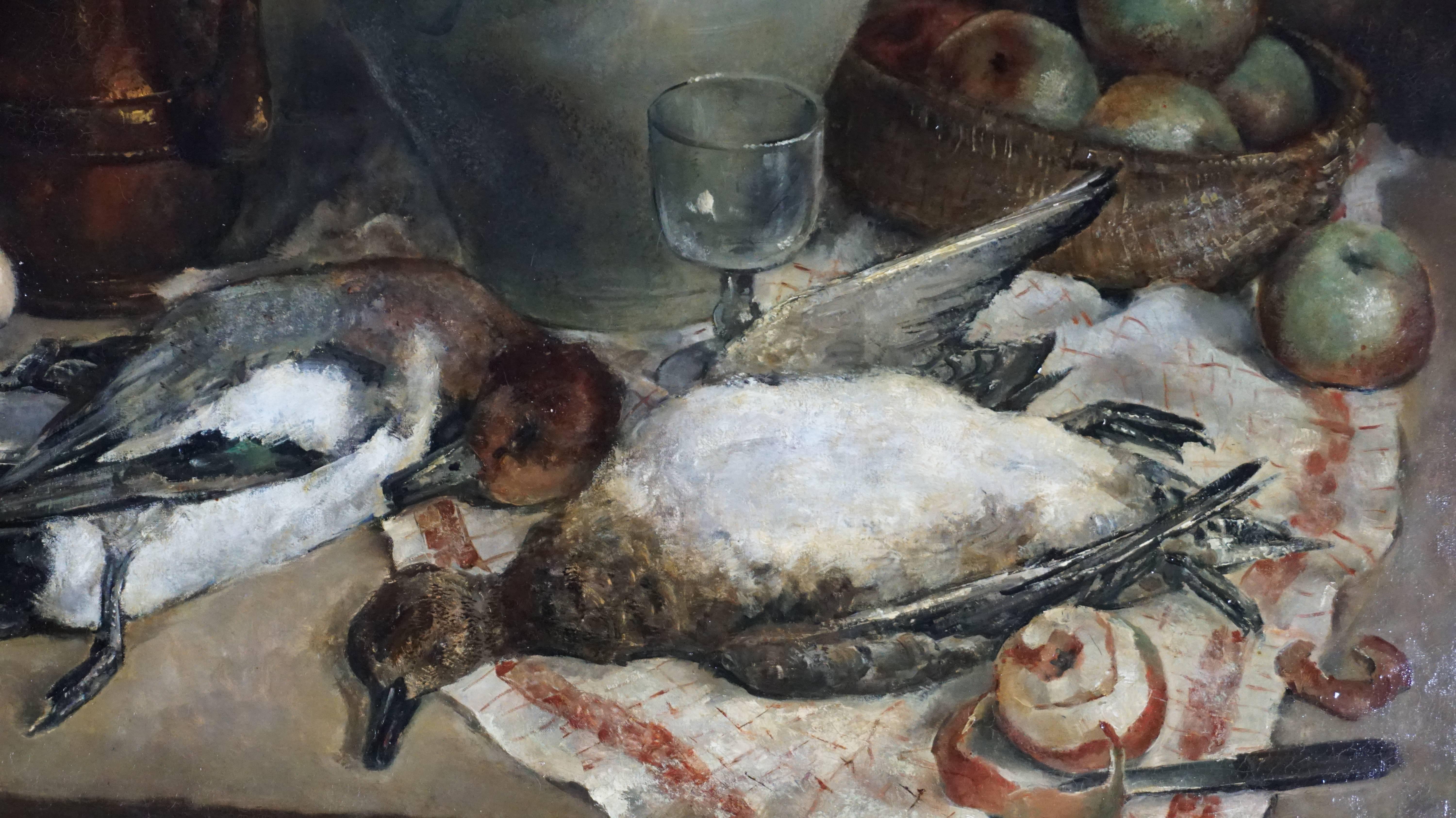 Simone Lienard Still Life Oil Painting Mid Century Nature Mort For Sale 2