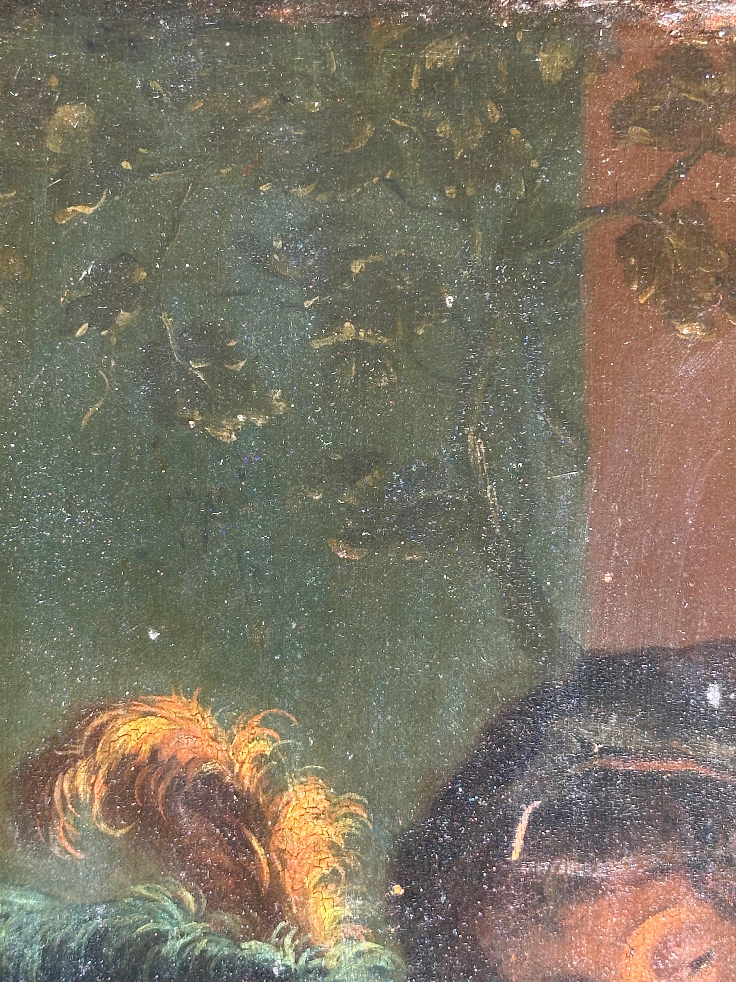 Cantante a la luz de las velas (Escena de género del Viejo Maestro de la Escuela Holandesa) en venta 11