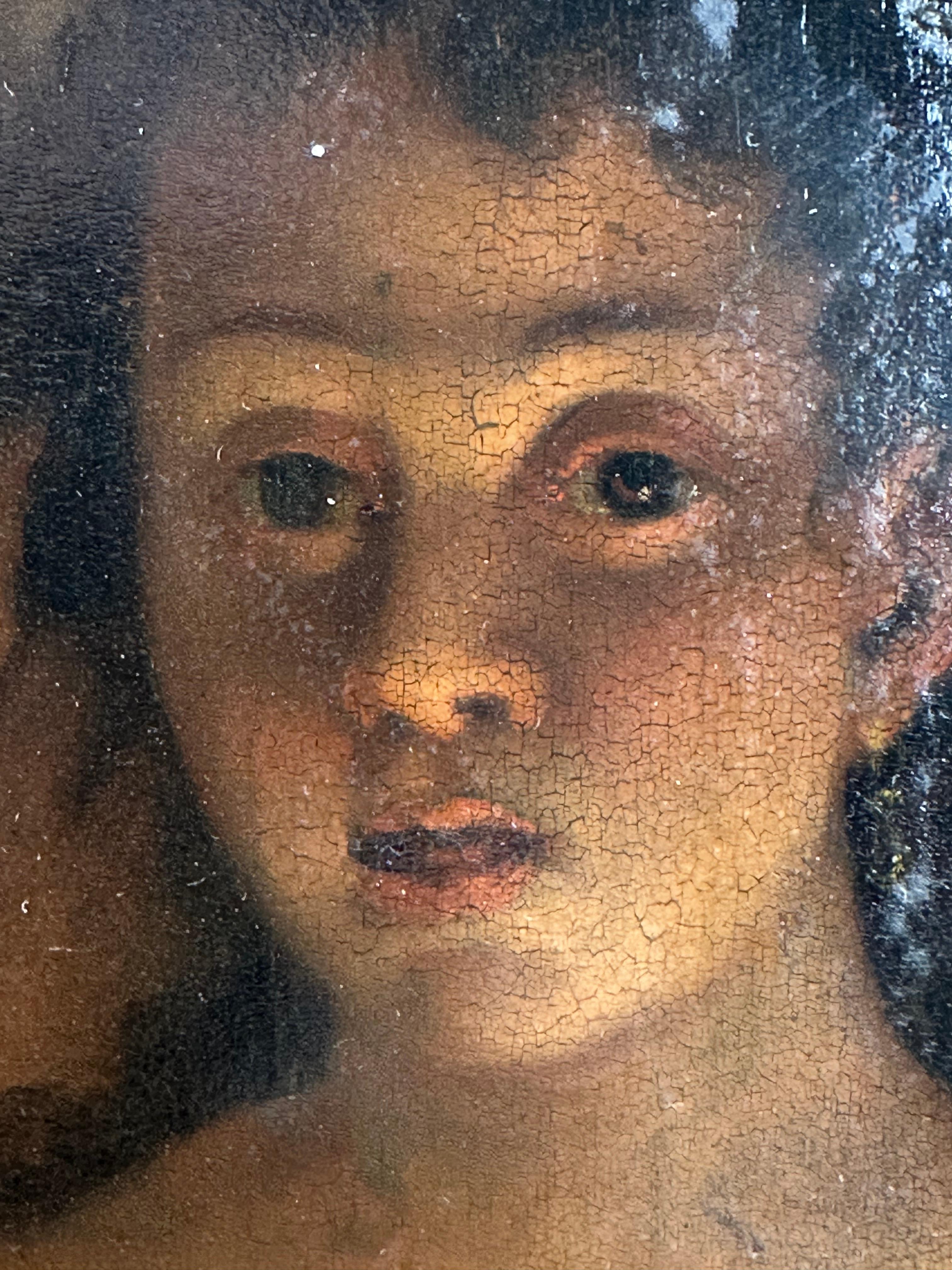 Cantante a la luz de las velas (Escena de género del Viejo Maestro de la Escuela Holandesa) - Painting Antiguos maestros de Unknown