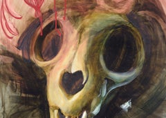 Skull with Heart Halo