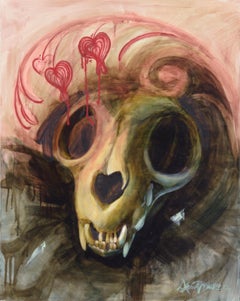 Skull with Heart Halo