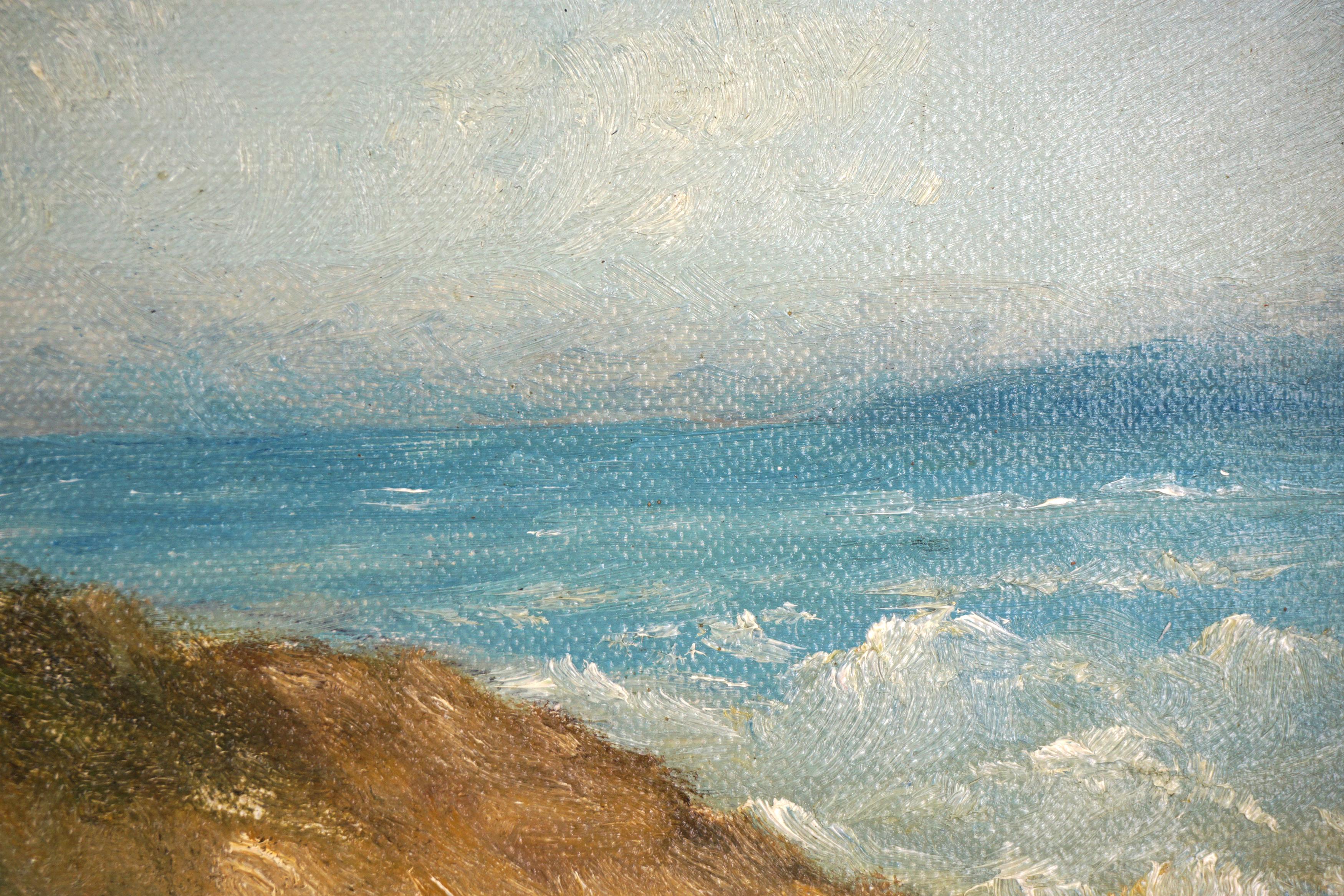 Small Scale Early 20th Century Monterey Coast Landscape - American Impressionist Painting by Unknown