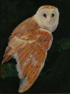 Japanese Snow Owl Animal Painting By Gloria Chapman 1988