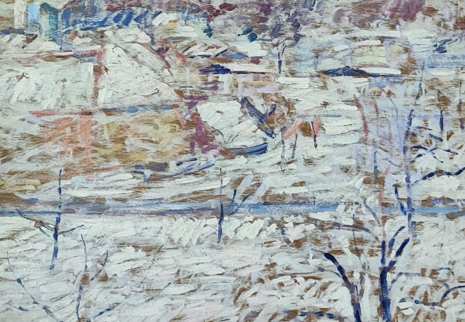 Unknown Landscape Painting - Snowy landscape